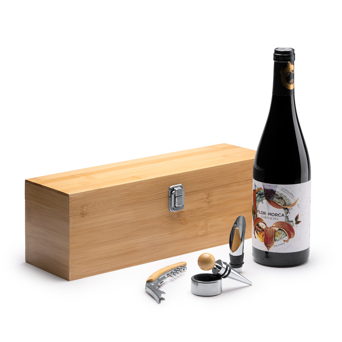 Set Vino in Bambù Personalizzato