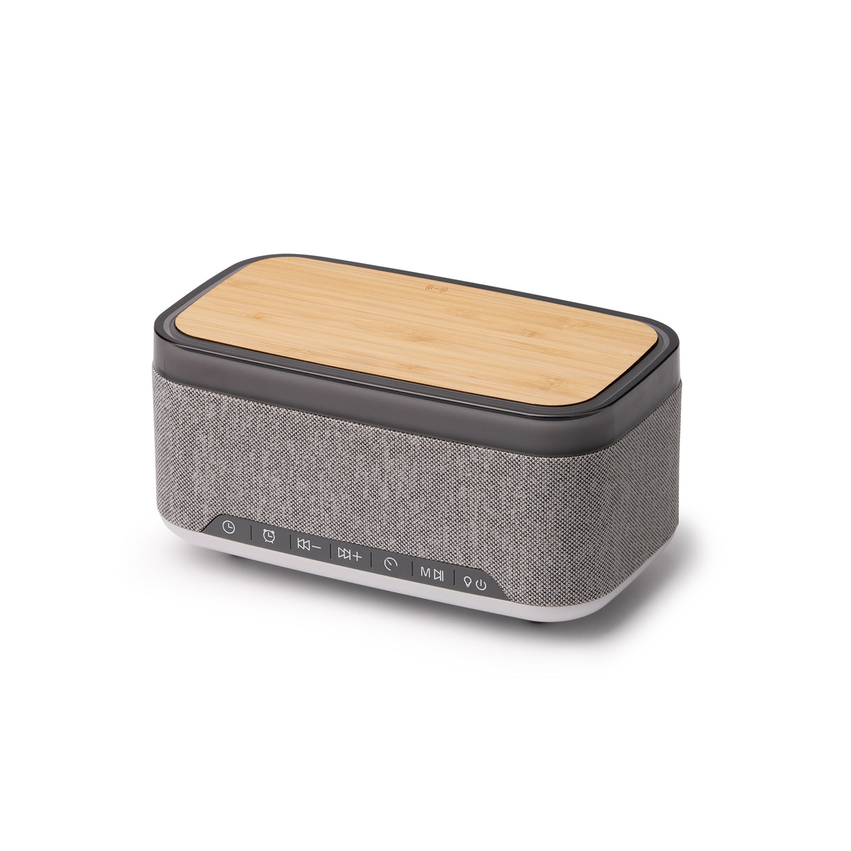 Altoparlante Bluetooth con sveglia, led e ricarica wireless