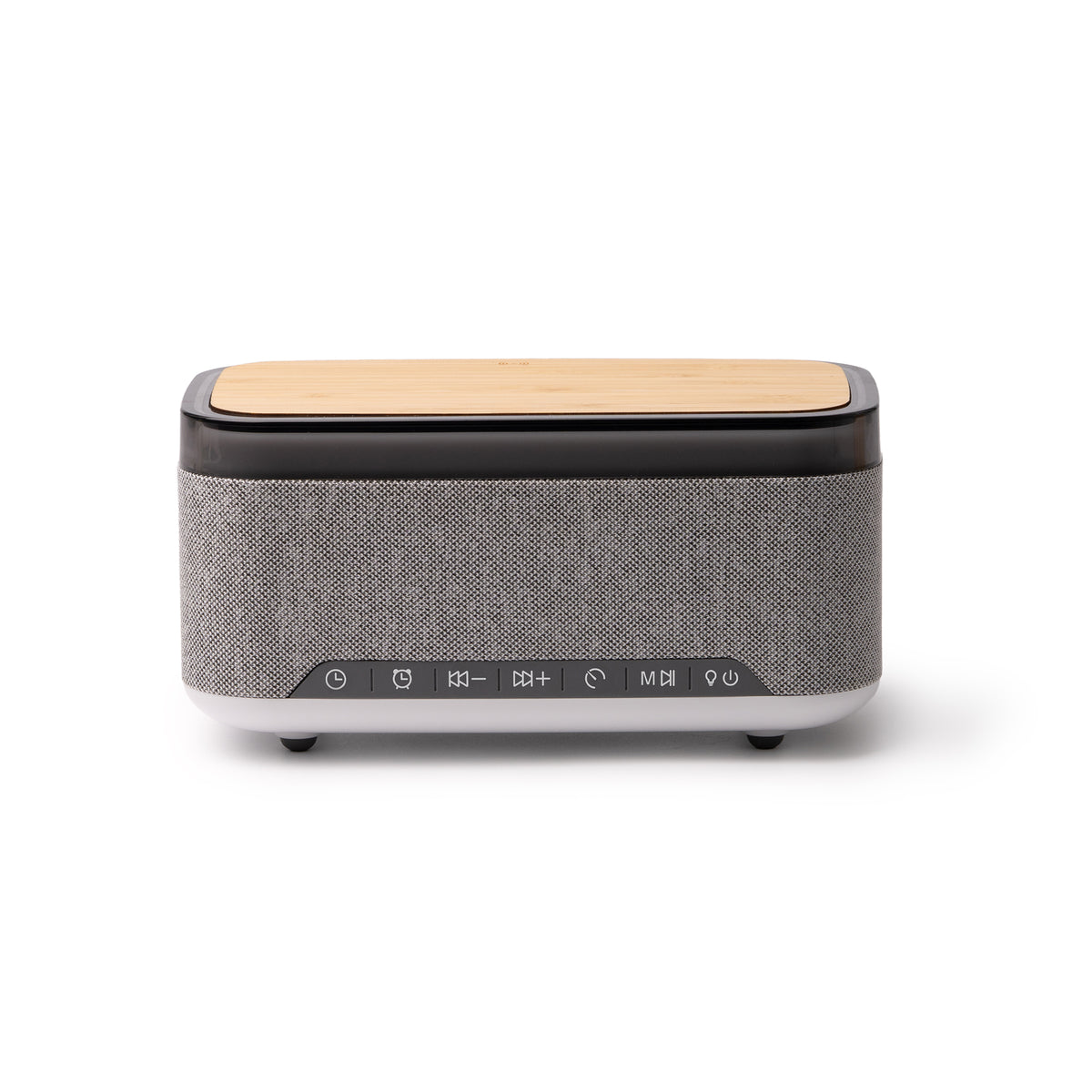 Altoparlante Bluetooth con sveglia, led e ricarica wireless
