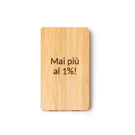 Power Bank in Bambù