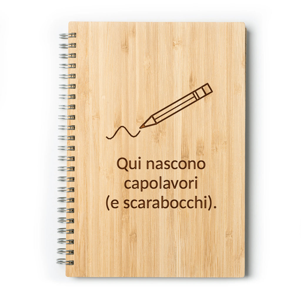 Set Quaderno e Penna in Bambù