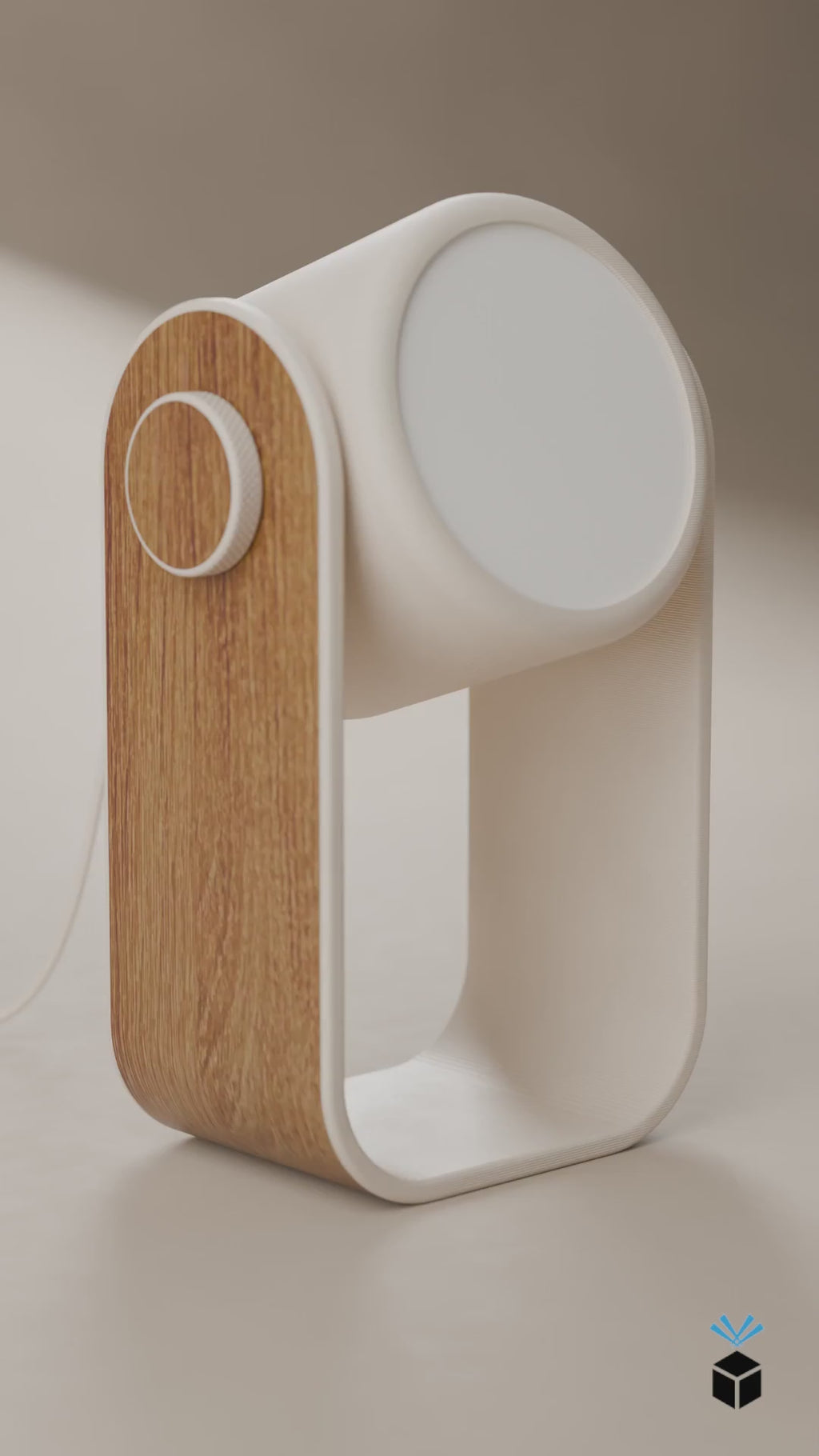 CAMILLA Lampada orientabile  con inserti in Legno